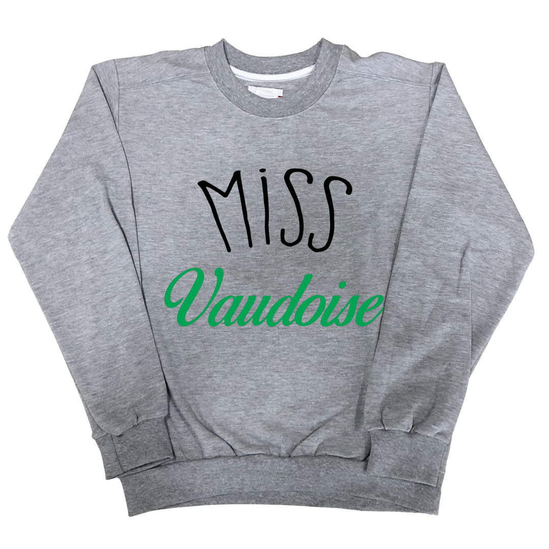 Sweat Femme Miss vaudoise gris