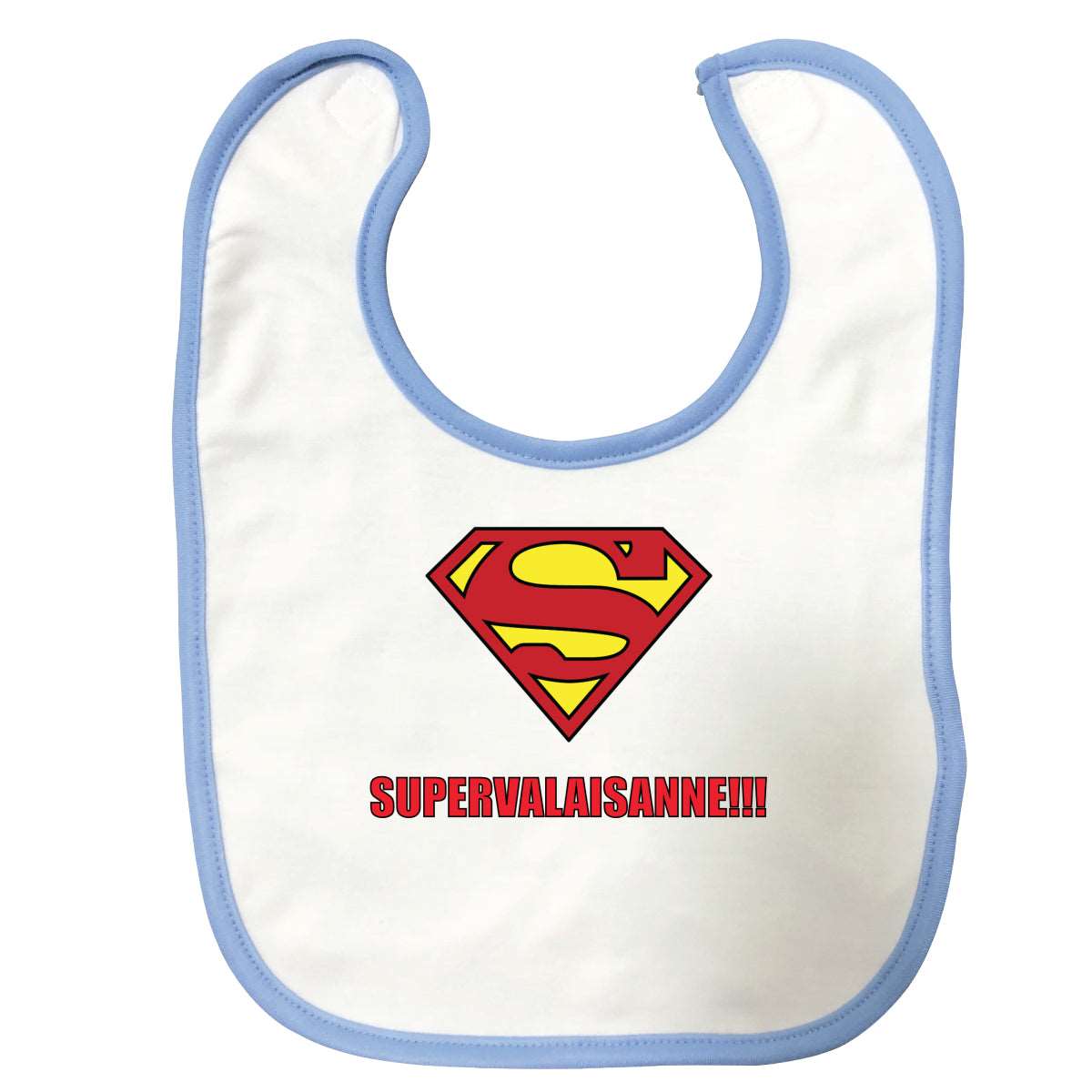 Bavoir bébé SUPERVALAISANNE 2 Bleu