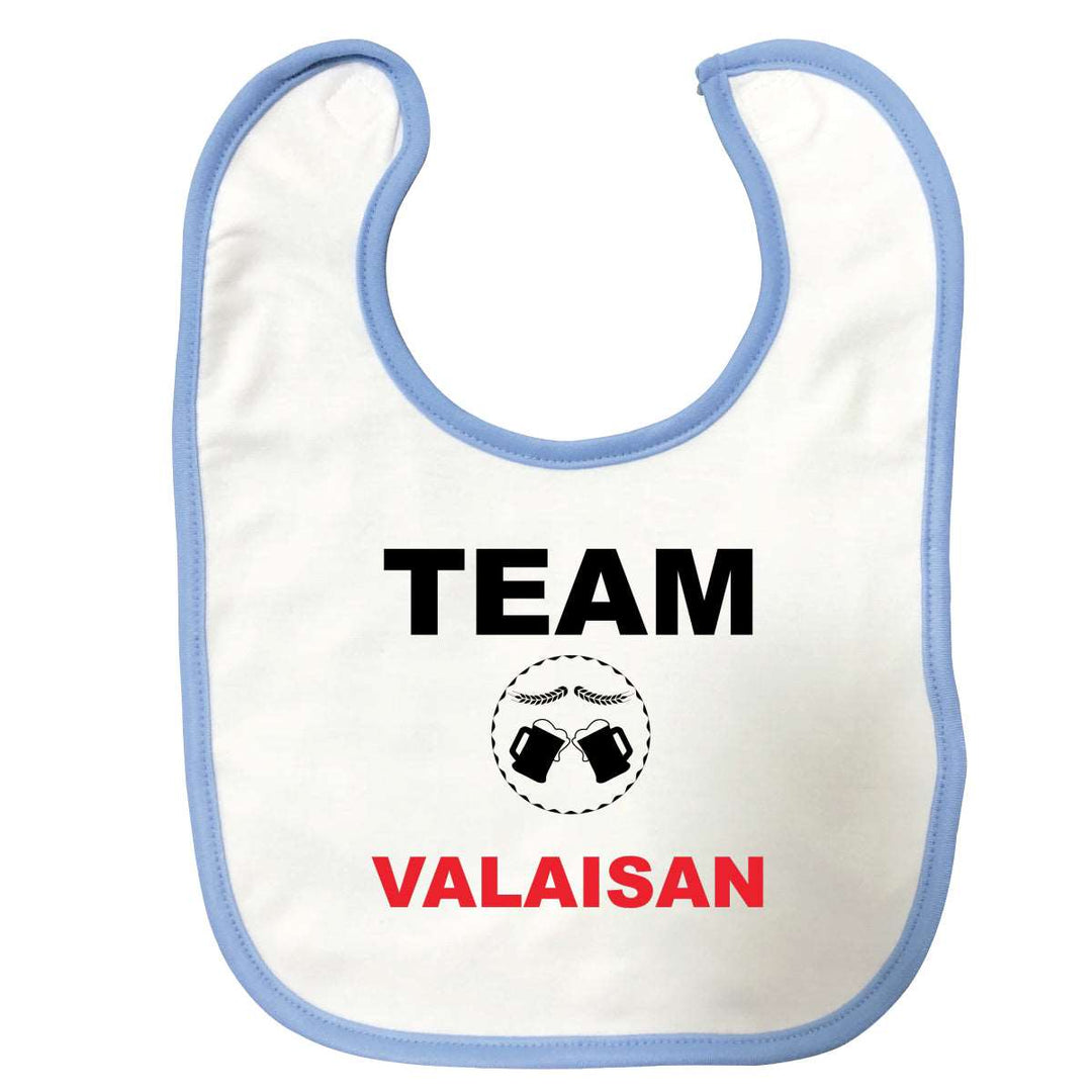 Bavoir bébé Team valaisan Bleu