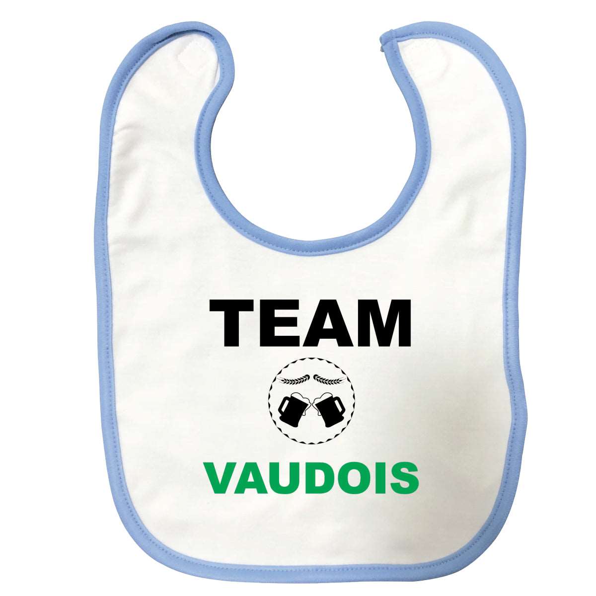 Bavoir bébé Team vaudois Bleu