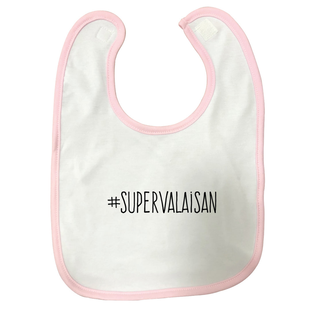 Bavoir bébé Supervalaisan Rose