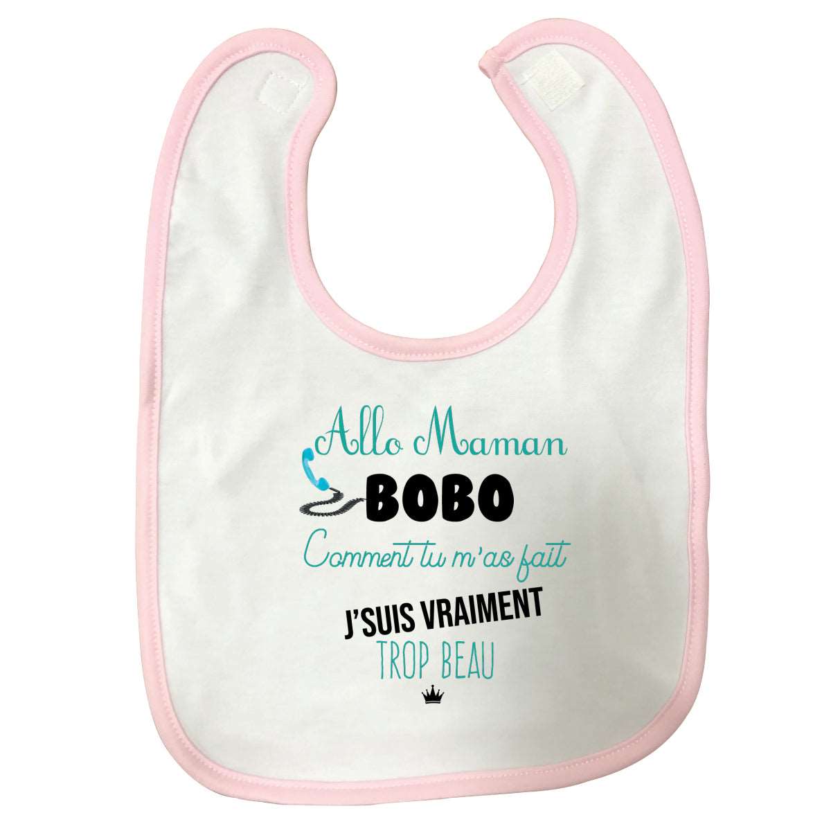 Bavoir bébé Allo maman bobo Rose