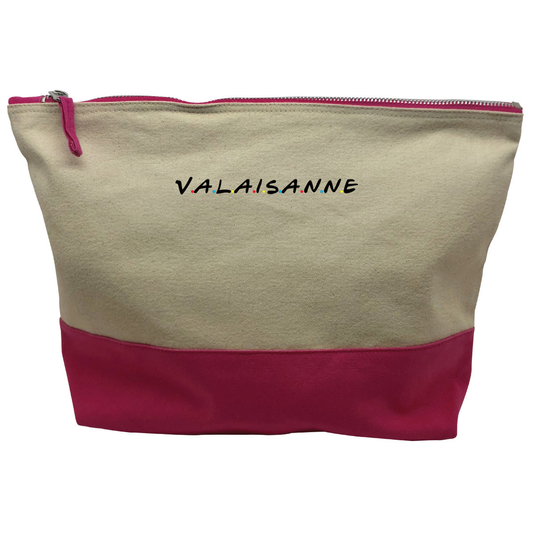 pochette rose motif Valaisanne