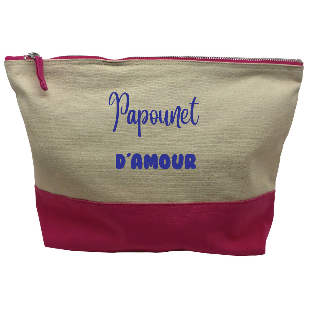 pochette rose motif Papounet d'amour