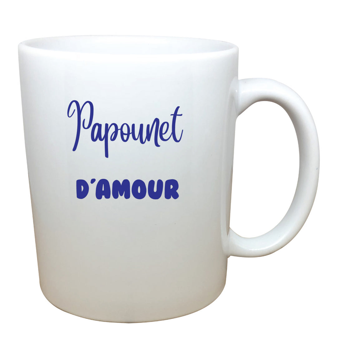 tasse blanche Papounet d'amour