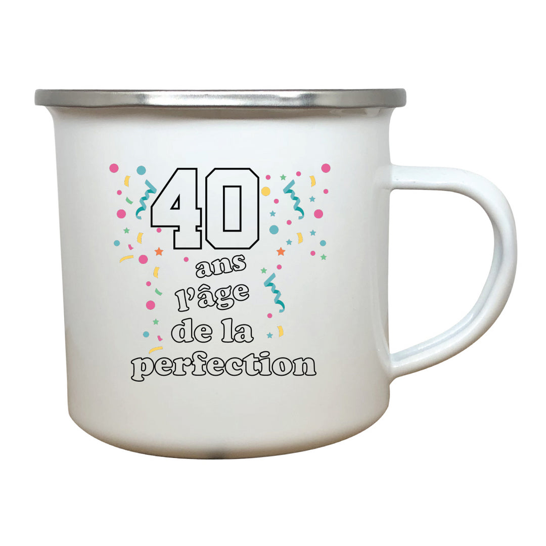 tasse émail 40 ans