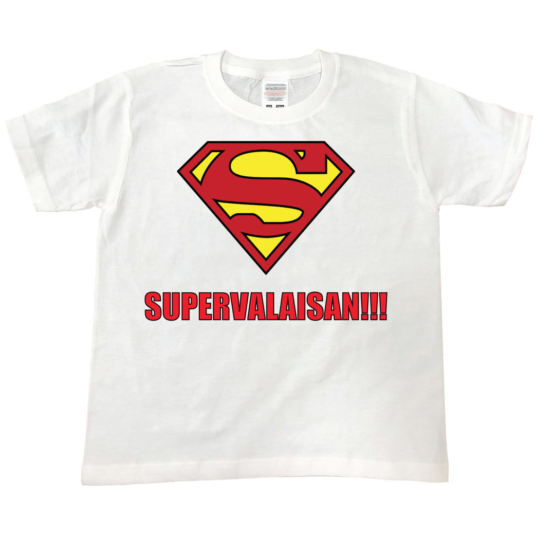 T Shirt enfant SUPERVALAISAN 2 blanc