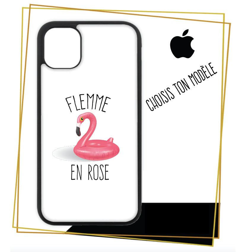 Coque / étui Pérsonnalisé pour iPhone Flemme en rose