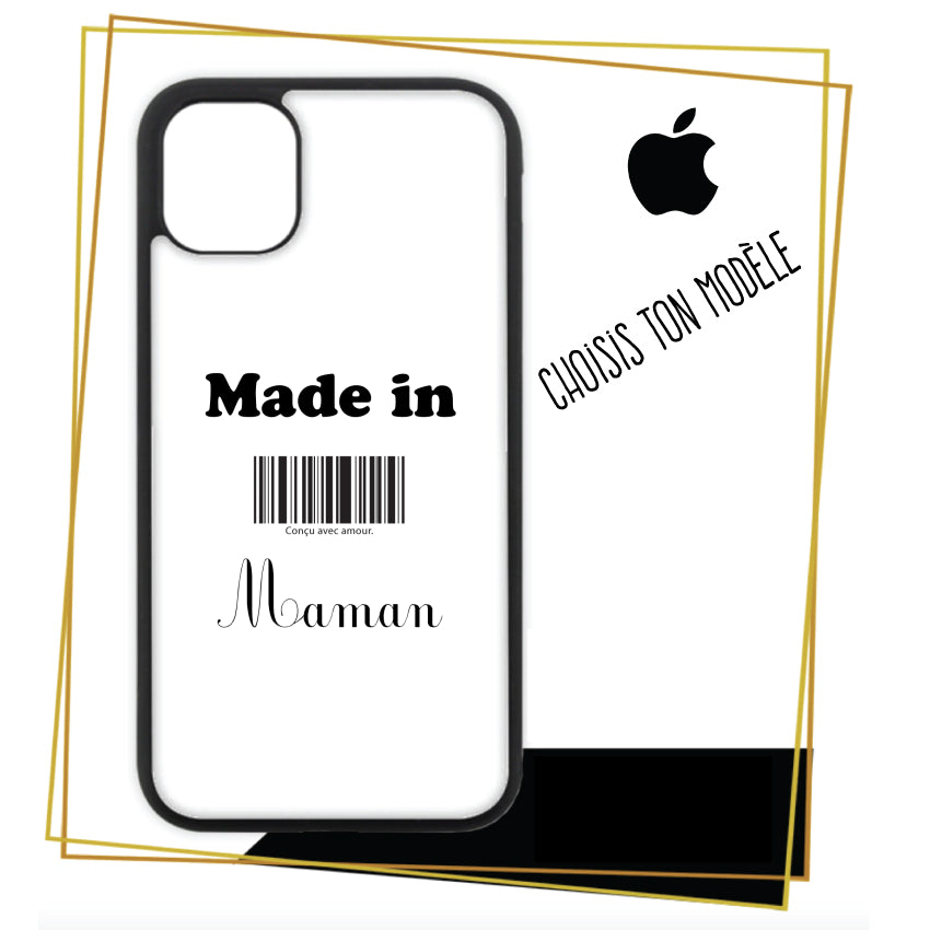 Coque / étui Pérsonnalisé pour iPhone Made in Maman
