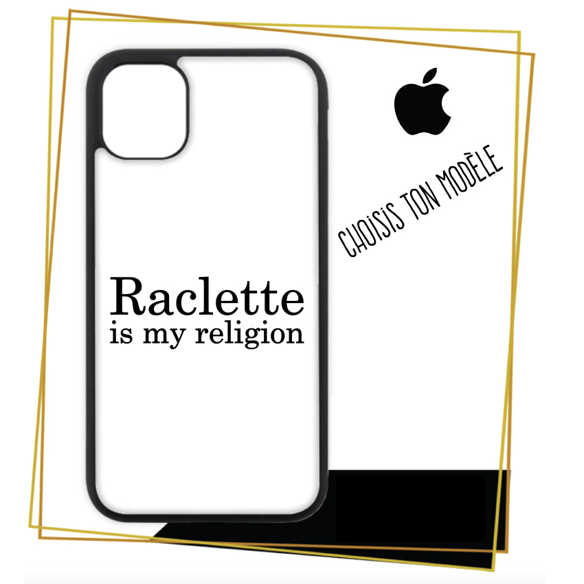 Coque / étui Pérsonnalisé pour iPhone raclette is my religion