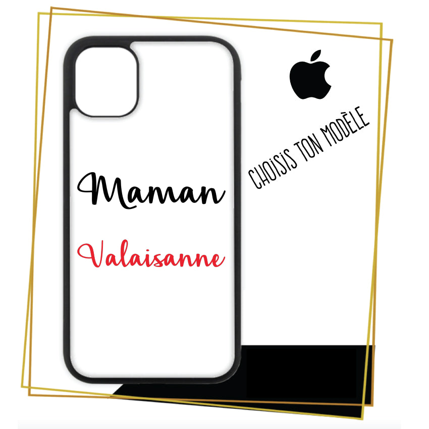 Coque / étui Pérsonnalisé pour iPhone Maman Valaisanne