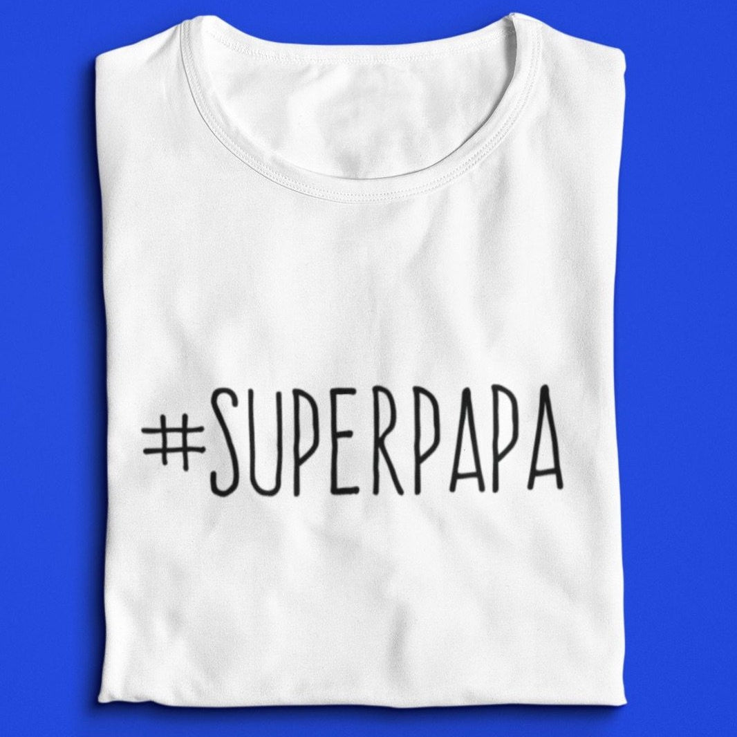 T-shirt Homme Superpapa (à personnaliser)