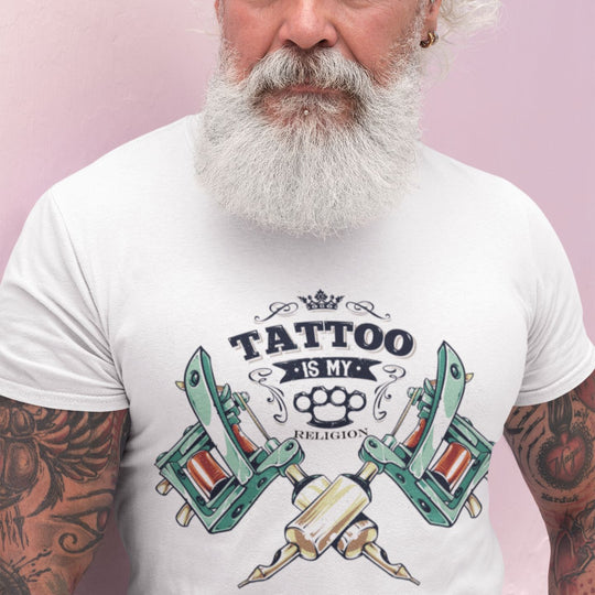 T-shirt Homme Tattoo is my religion
