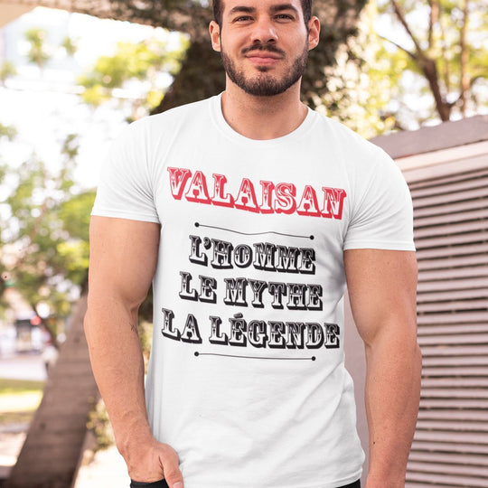T-shirt Homme Valaisan l'homme le mythe la légende (à personnaliser)