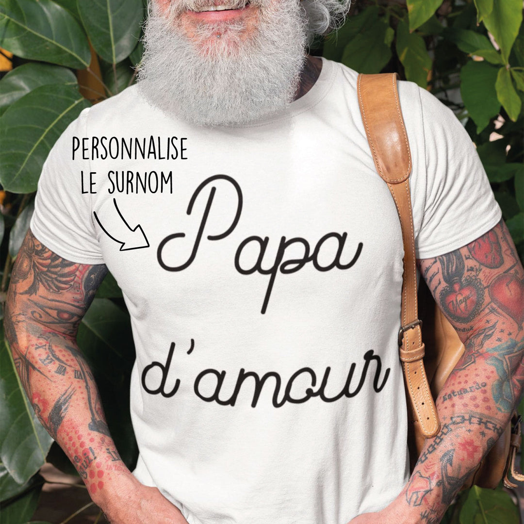 T-Shirt Homme Papa d'amour