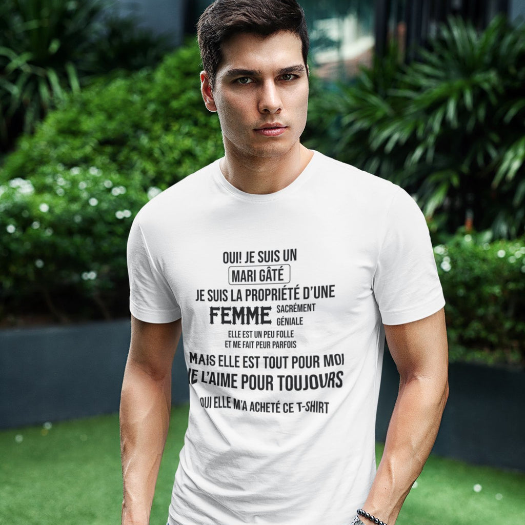 T-shirt homme humoristique, drôle  je recherche femme