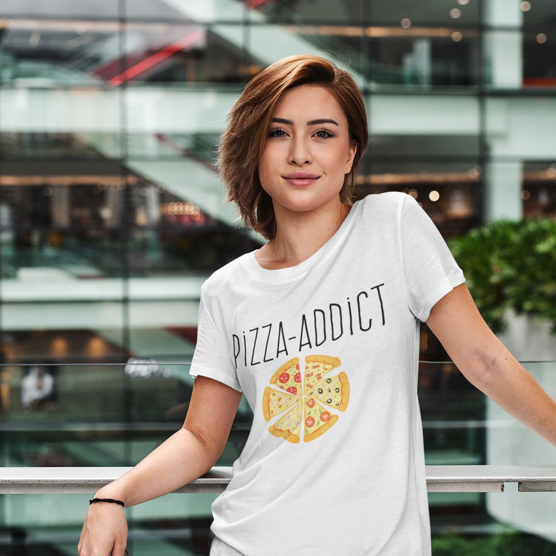 T Shirt Femme Pizza Addict