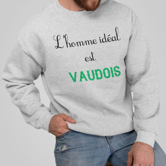 Sweat Homme L'homme ideal Vaudois gris