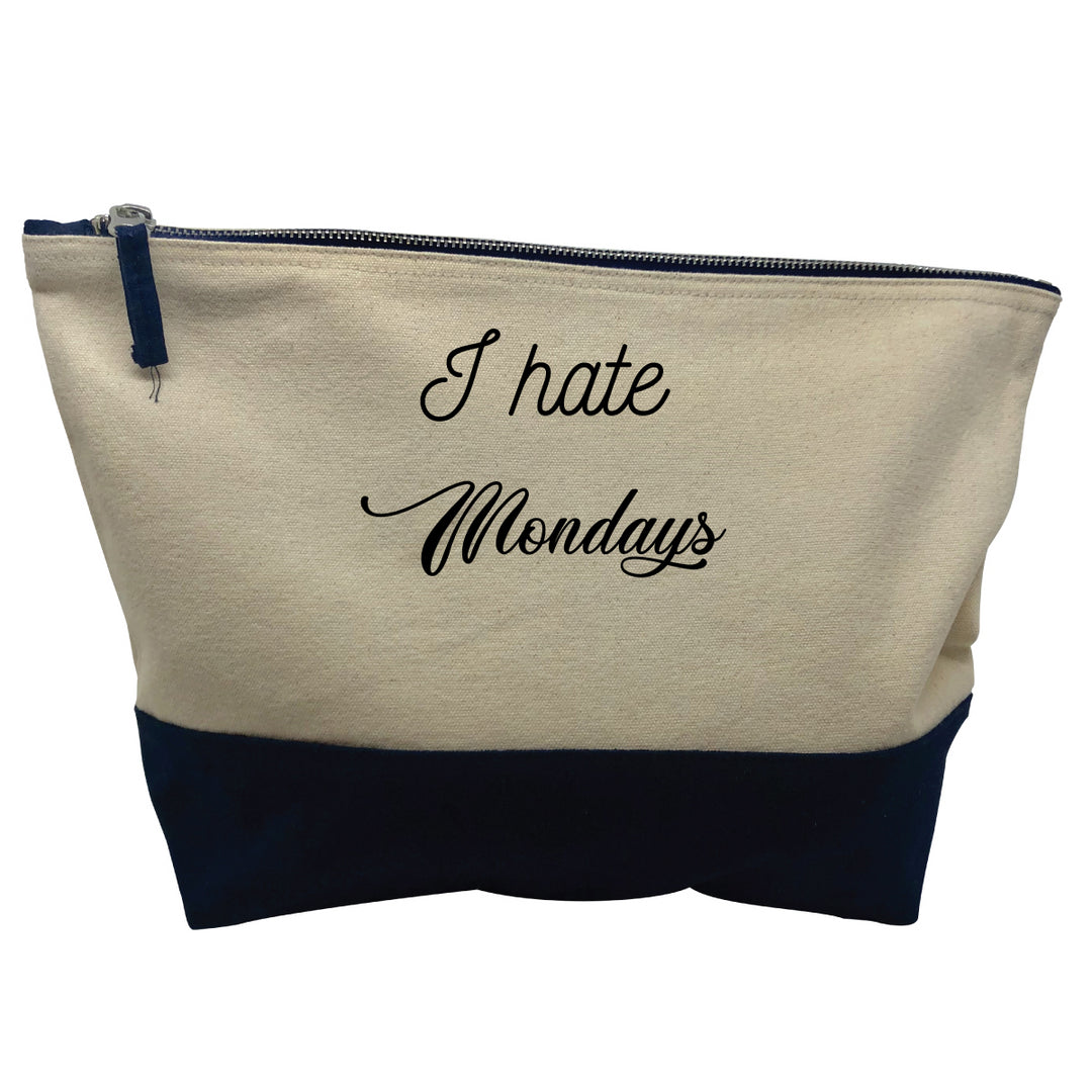 pochette bleue motif I hate Mondays