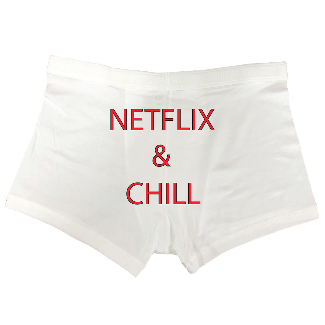 Boxer Netflix and chill
