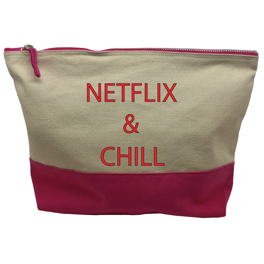 pochette rose motif Netflix and chill
