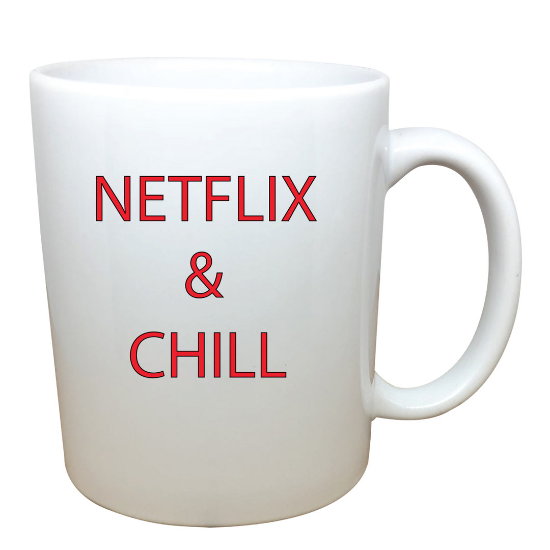 tasse blanche Netflix and chill