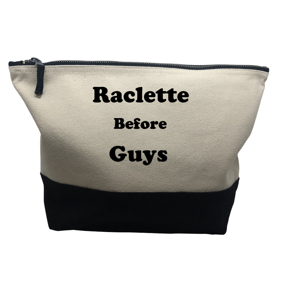 pochette noire motif Raclette before guys
