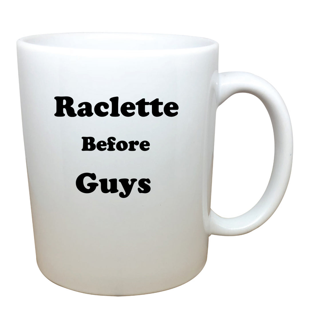 tasse blanche Raclette before guys