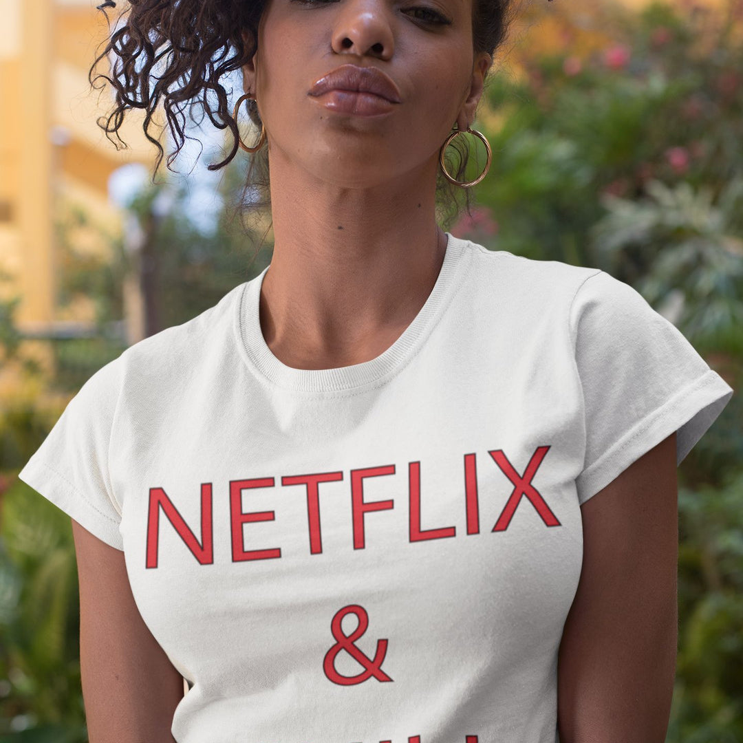 T Shirt Femme Netflix and chill