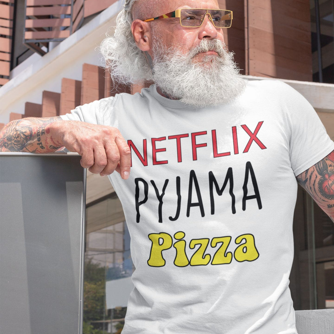 T-shirt Homme Netflix Pyjama Pizza