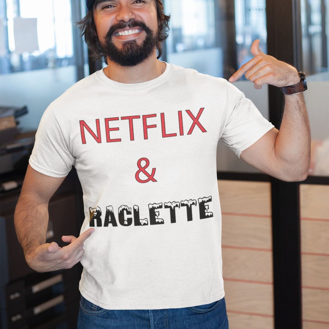 T-shirt Homme Netflix and Raclette