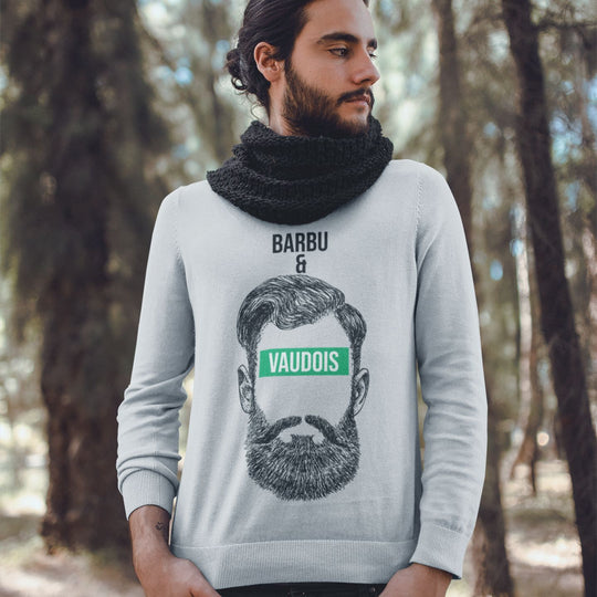 Sweat Homme Barbu et Vaudois gris