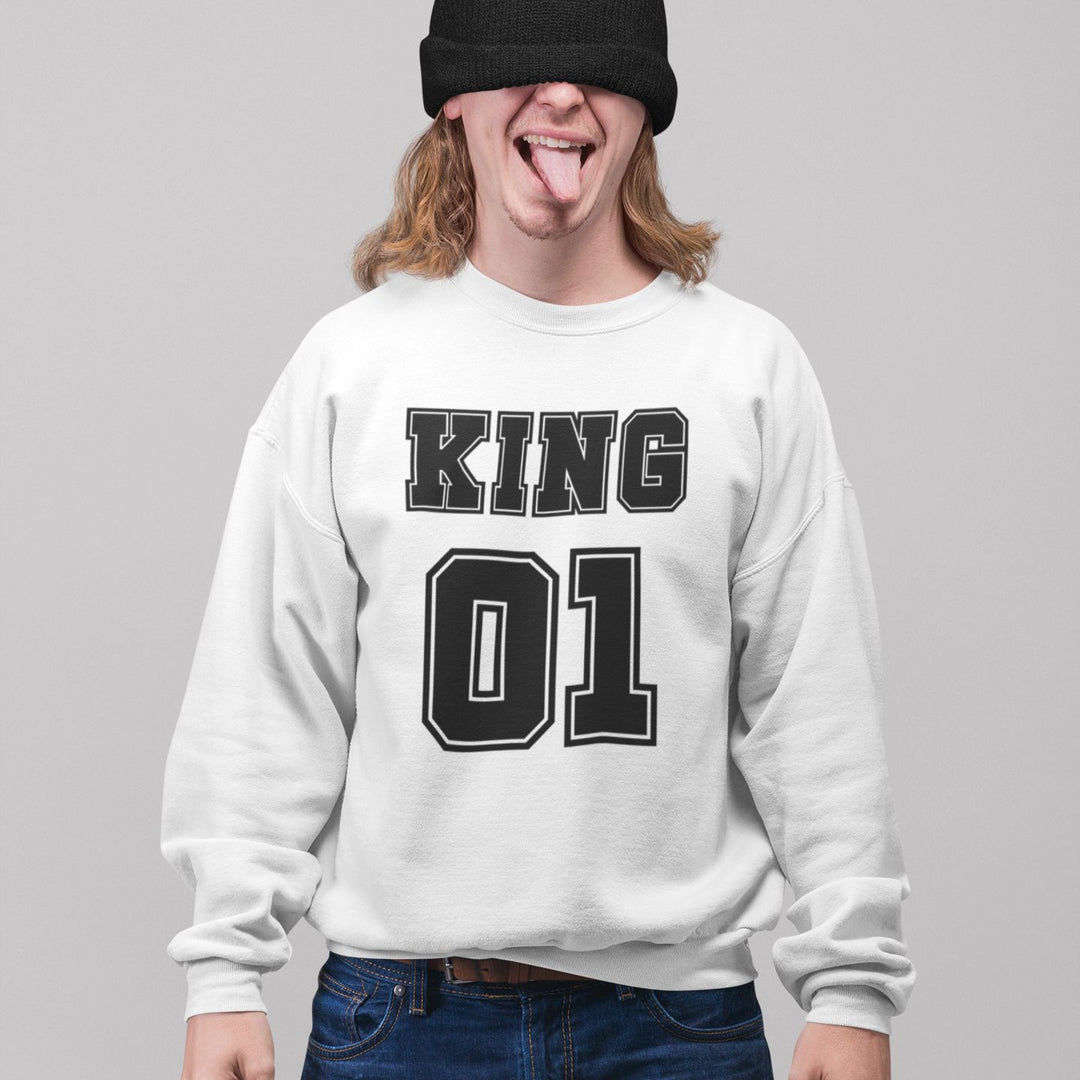 Sweat Homme King 01 gris