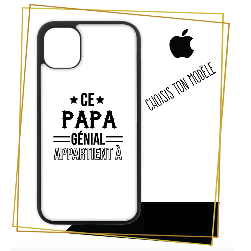 Coque iPhone Ce papa genial appartient a