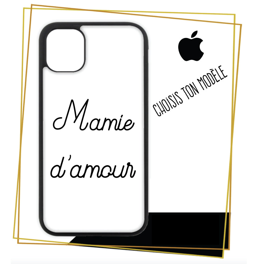 Coque iPhone Mamie d'amour