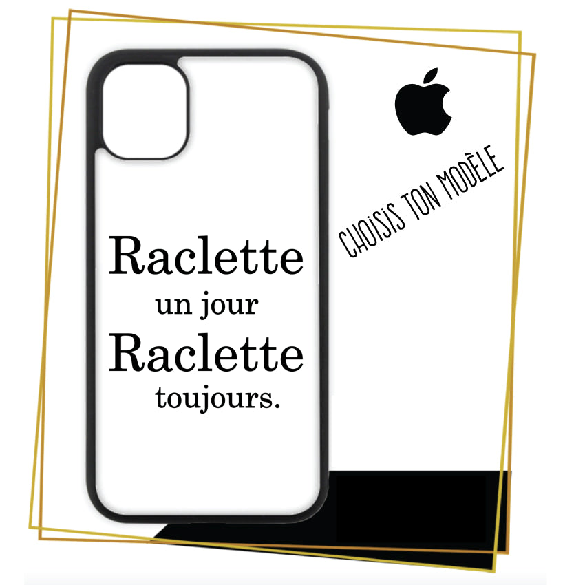 Coque iPhone Raclette un jour