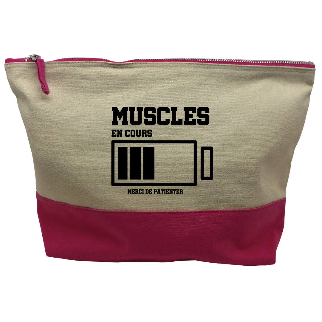 pochette rose Muscles en cours