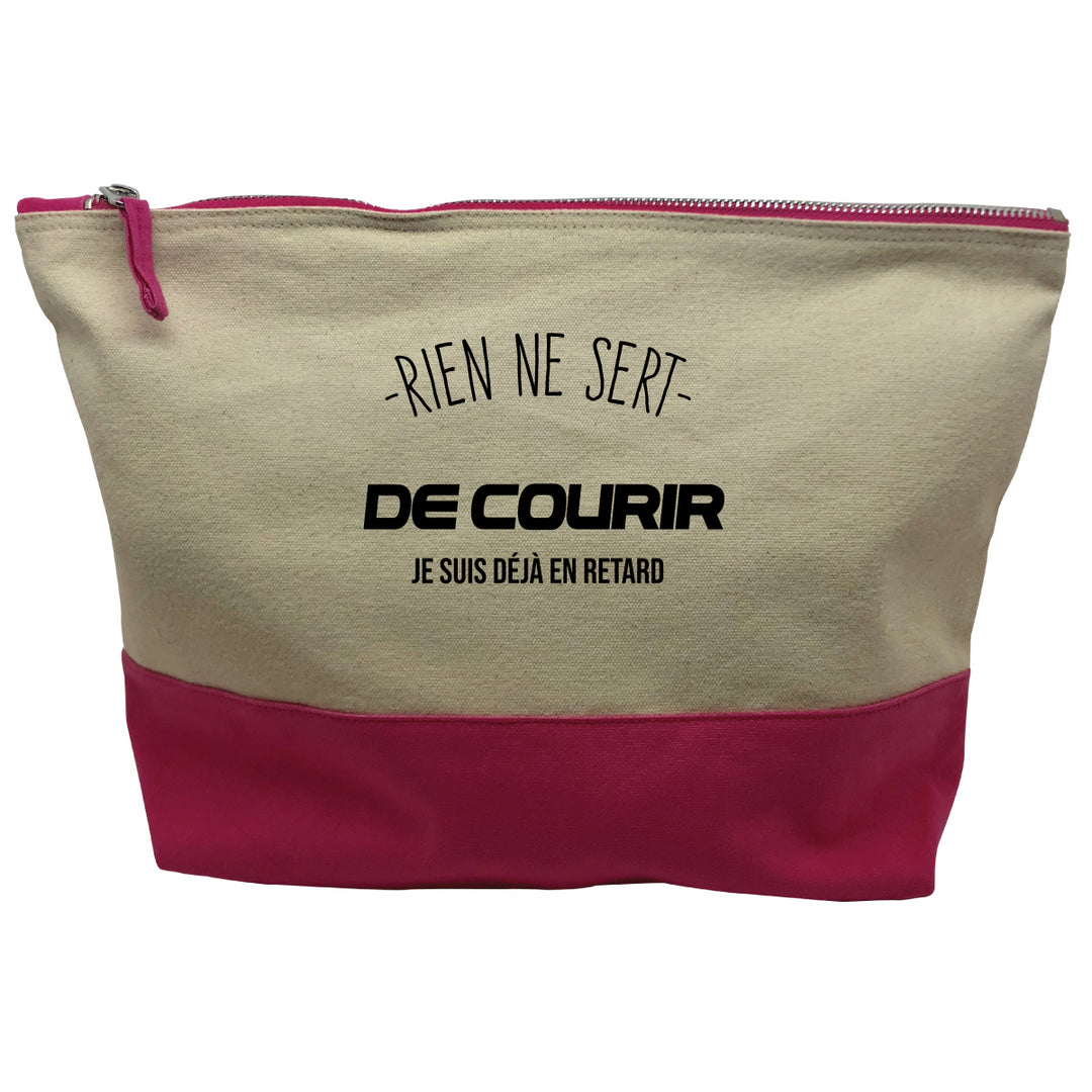 pochette rose Rien ne sert de courir