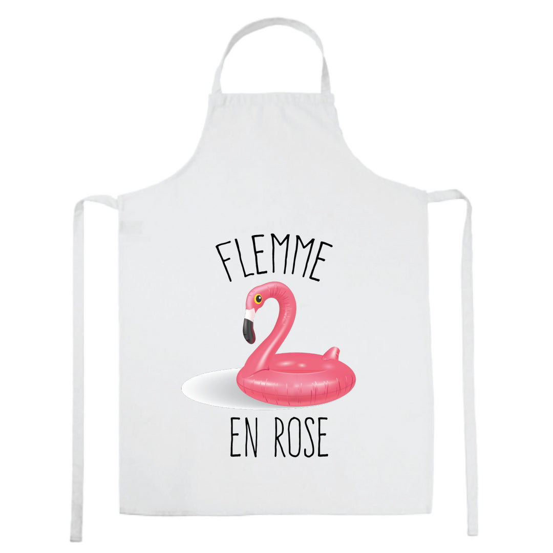 Tablier de cuisine Flemme en rose