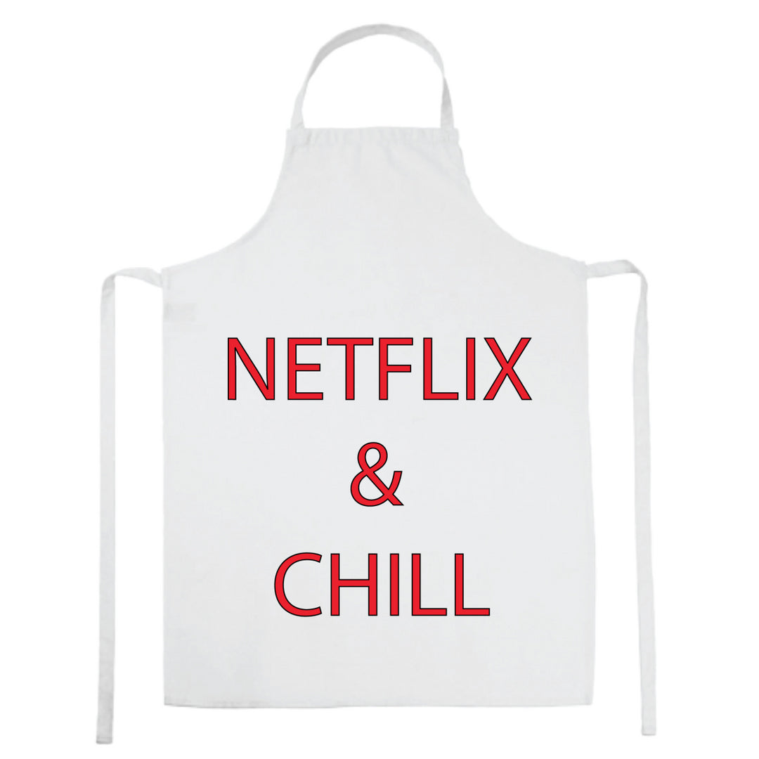 Tablier de cuisine Netflix and chill