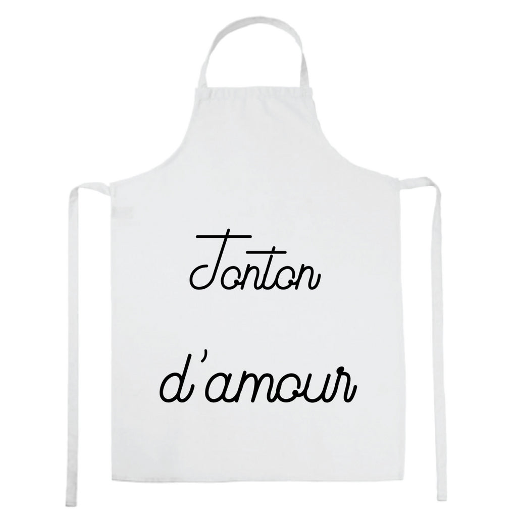 tablier de cuisine Tonton-parfait blanc