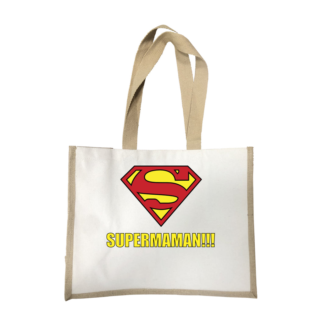 Grand sac Supermaman 2 écru