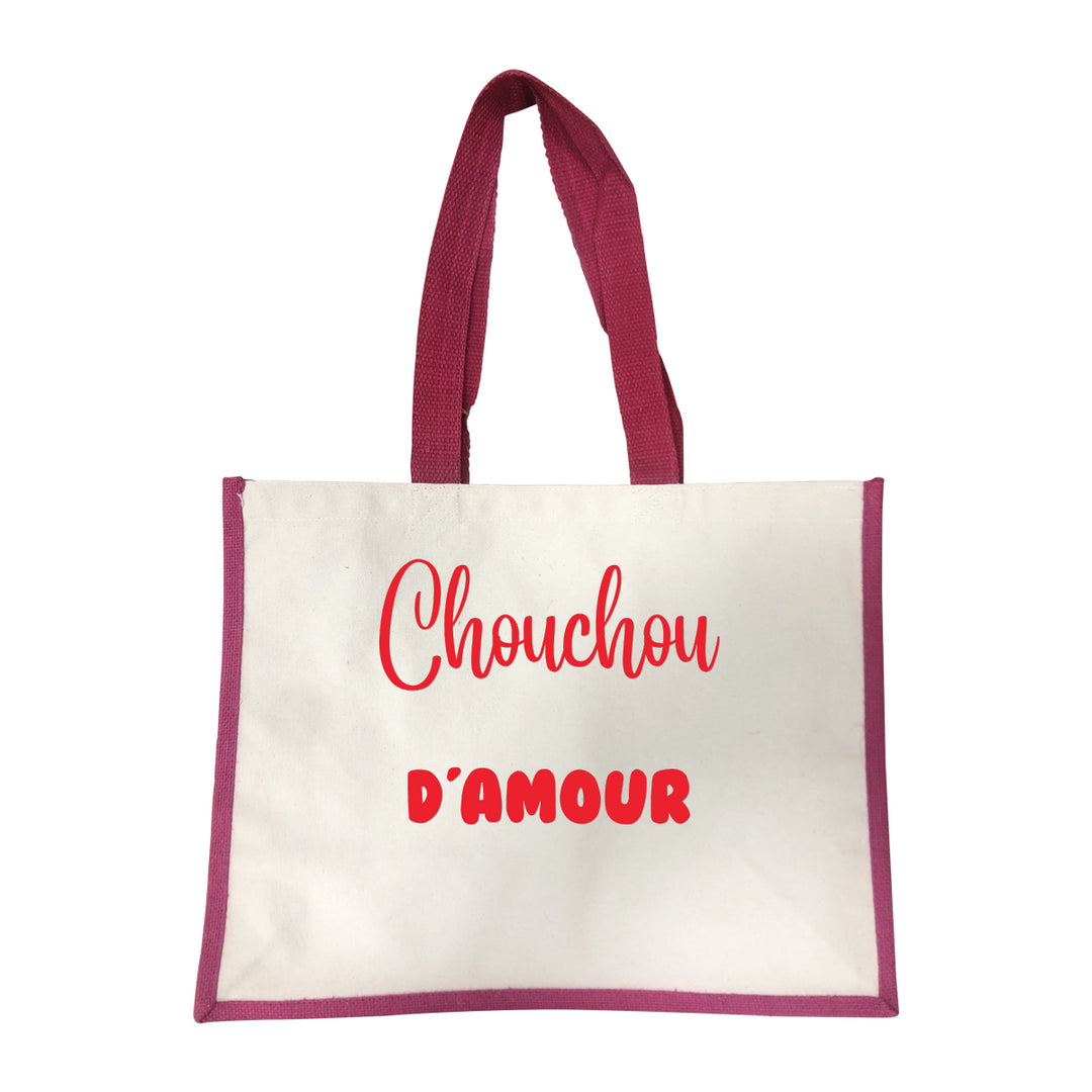 Grand sac Chouchou d'amour rose