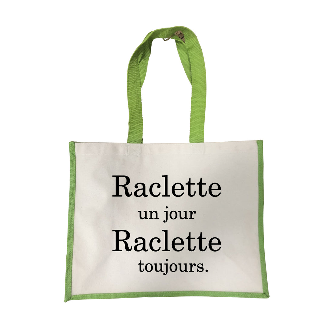 Grand sac Raclette un jour vert
