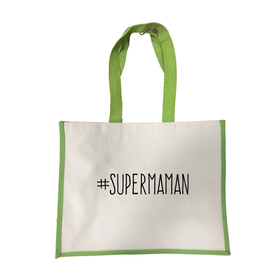 Grand sac Supermaman vert
