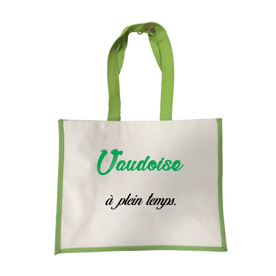 Grand sac Vaudoise a plein temps vert