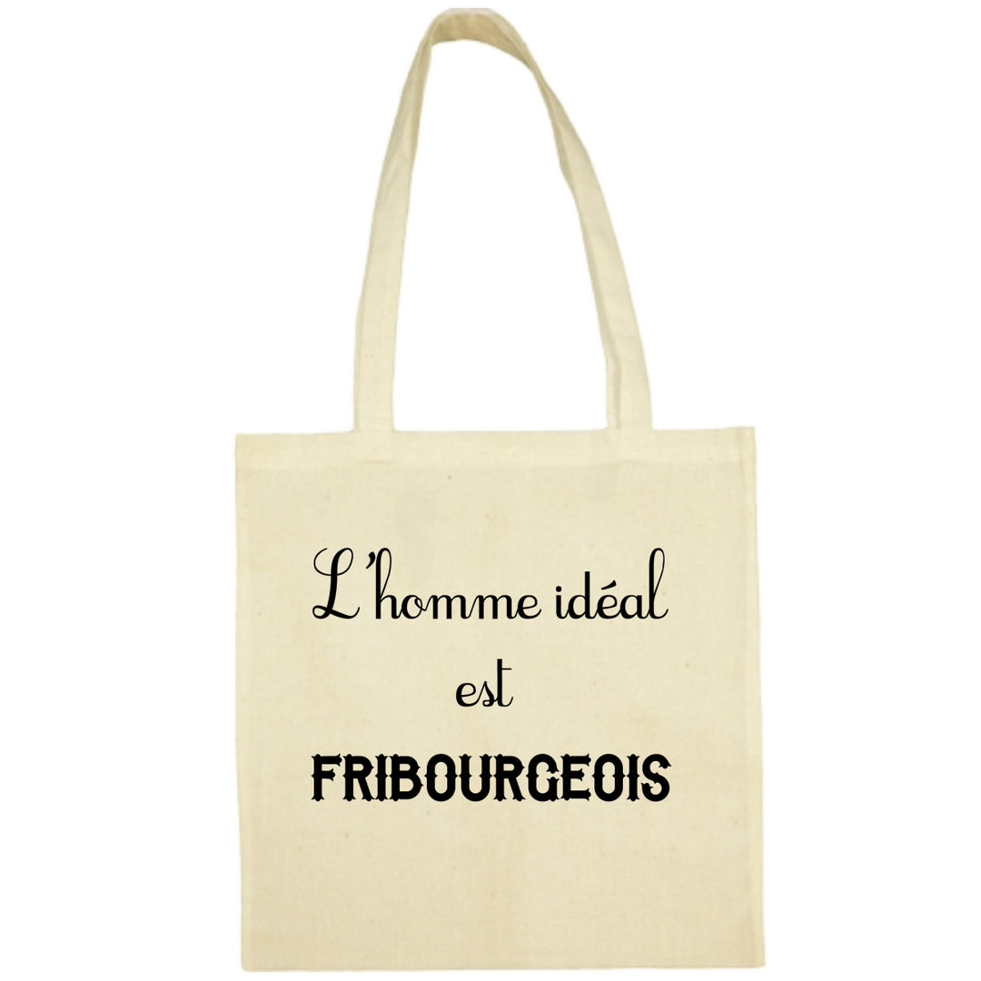 Tote Bag L'homme ideal Fribourgeois écru