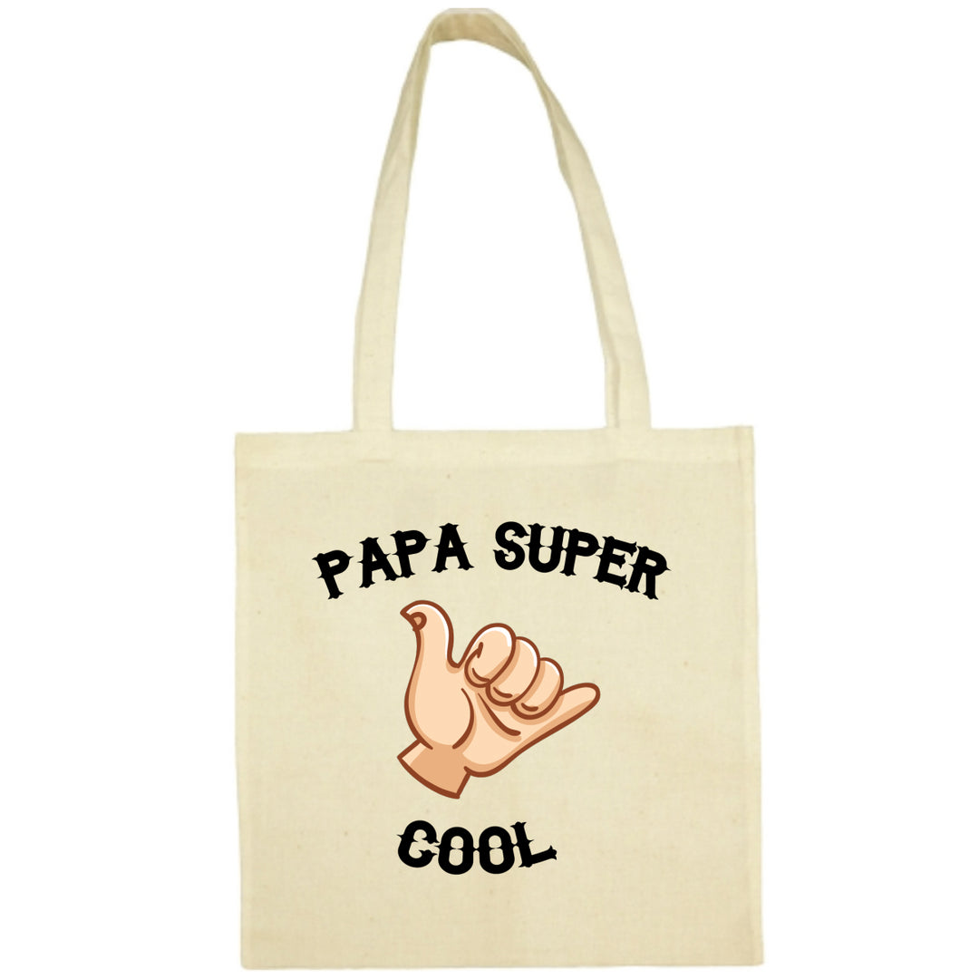 Tote Bag Papa super cool écru