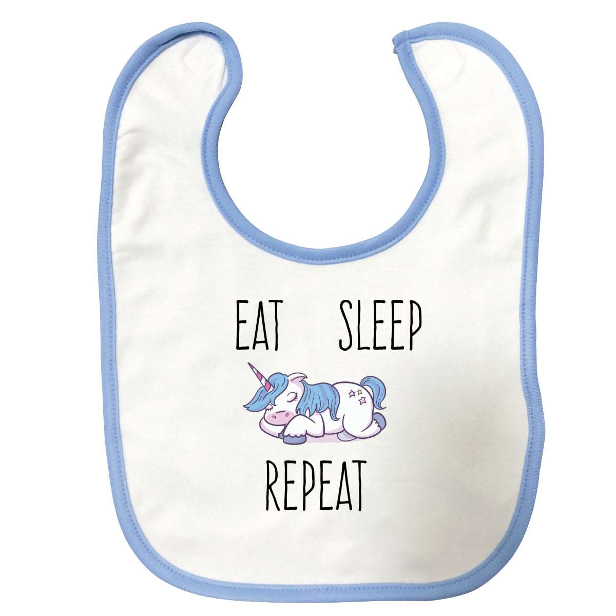 Bavette Eat sleep repeat Bleue