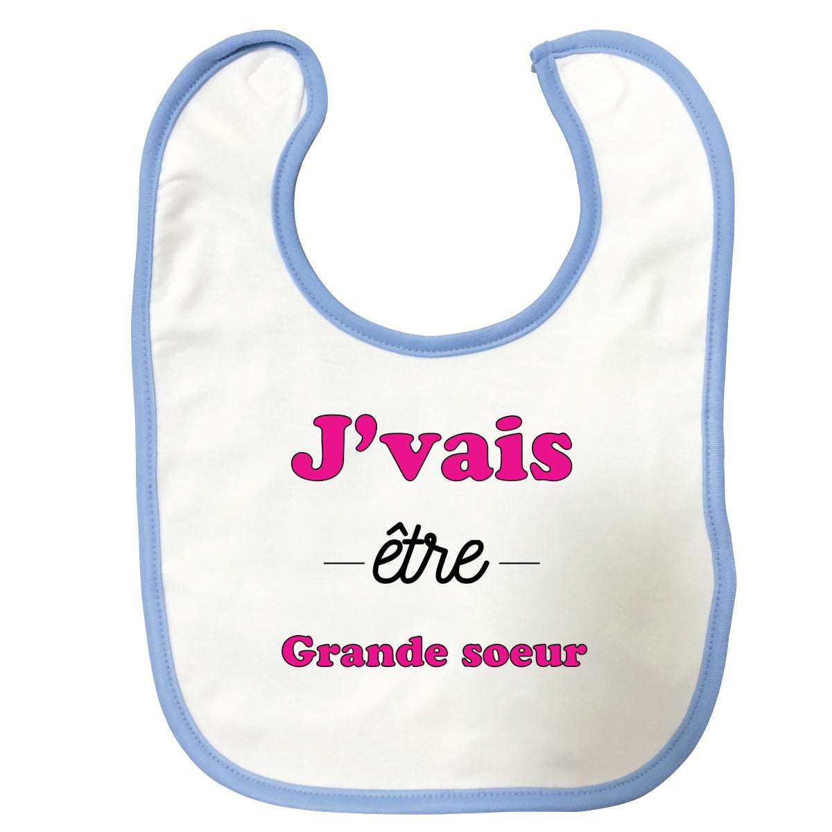 Bavette J'vais etre grande soeur Bleue
